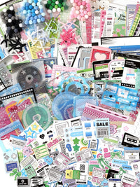 Anime Manga Style DIY Ita Bag Material Set with Ribbon, Stickers, and Background Paper