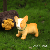 DIY Dog Keychain Pendant Resin Micro Landscape Ornament for Dollhouse