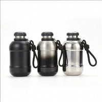 Insulated Water Bottle with Handle - Large Capacity Portable Thermos for Students & Office