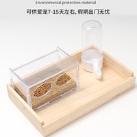 Automatic Quail and Parrot Feeder/Waterer for Small Birds