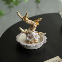 Ceramic Jewelry Display Stand for Rings, Bracelets, and Necklaces - Decorative Home Organizer