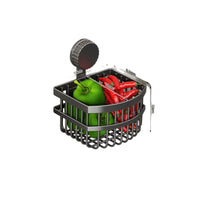 Wall-Mounted Suction Cup Storage Basket for Kitchen Ginger Garlic Onion