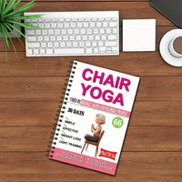 A5 Yoga Themed Sketchbook/Coloring Book for Seniors