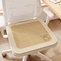 Cartoon Ice Silk Cooling Seat Cushion for Office, Home, or Dormitory