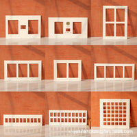 Multi-Aperture Photo Frame Mat Board Custom Cutout Inserts - Thickened Multi-Grid Cardboard for Various Sizes