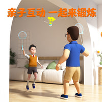LED Badminton Trainer Set with Racket and Shuttlecocks for Indoor Practice