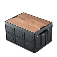 Foldable Car Trunk Organizer with Lid for Camping and Outdoor Storage