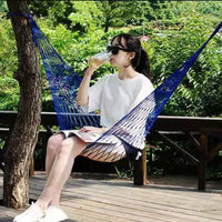 Outdoor Nylon Rope Hammock for Camping and Siestas