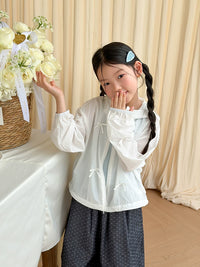 Girls' UPF 50+ Sun Protection Jacket with Bows - Lightweight Summer Outerwear