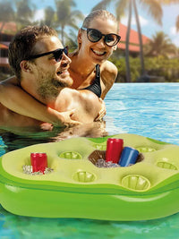 Inflatable Floating Ice Bucket Drink Holder for Pool & Water Park