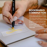 Clear Acrylic Blank Bookmarks with Tassels for DIY Crafts and Gifts
