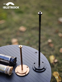 Outdoor Camping Lamp Holder Flange Base Portable Light Stand for Desktop Ambient Lighting