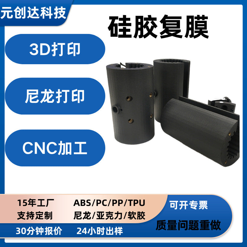 Custom 3D Printed Prototype Model Silicone Molding ABS Nylon Resin