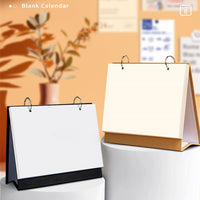 DIY Blank Desk Calendar Kit with Sketch Paper or Cardstock for Creative Crafting