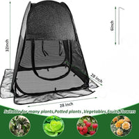 Garden Plant Protective Cover with Sunshade and Insect Netting