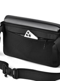 Men's Multi-Compartment Water-Resistant Crossbody Bag Tactical Style Shoulder Messenger Bag
