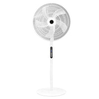 Remote Control Pedestal Fan for Home and Dorm, Quiet Standing Floor Fan with Strong Airflow