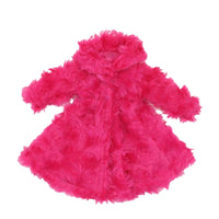 Doll Plush Coat for 30cm Dolls, 1/6 Scale Doll Clothes
