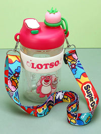 Universal Crossbody Wide Strap for Water Bottles, Cups, and Camera Bags with Hooks - Cute Girly Style