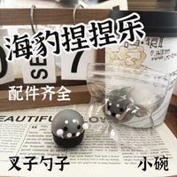 Chef Seal Squeeze Toy Super Soft Silicone Slow Rebound Stress Relief Fidget Toy