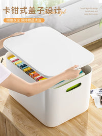 Stackable Plastic Storage Bins with Lids for Home Organization