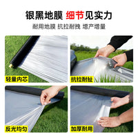 Silver-Black Agricultural Mulch Film for Watermelon Cultivation - Thickened, Insulating, Reflective, Weed Control