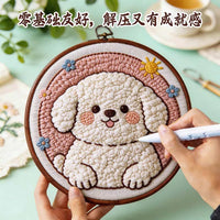 Punch Needle DIY Kit for Kids and Beginners - Yarn Painting Wall Art Craft Set