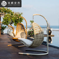 Outdoor Wicker Hanging Swing Chair for Patio Balcony