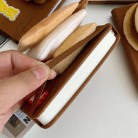 Creative Burger Food Pendant Notebook Set for Girls, Mini Portable Journal Diary