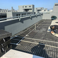Roof Garden Drainage Board for Green Roofs and Planters - Anti-Root, Water-Permeable Plastic Mat