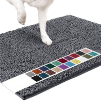 Chenille Pet Mat Super Absorbent Non-Slip Dog Paw Pad Thickened Quick-Drying Cat Mat