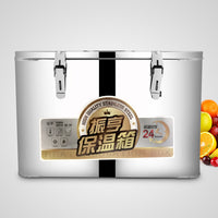 Double-Layer Stainless Steel Insulated Cooler Box for Camping, Beer, BBQ, and Food Preservation