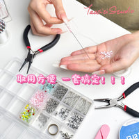 Stainless Steel Jump Ring Pliers & Lobster Clasp DIY Beading Tool Kit