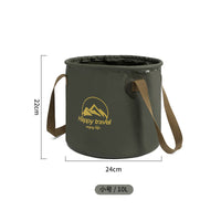 Portable Folding Bucket for Camping, Fishing, and Outdoor Activities - Multi-functional Foot Bath and Water Carrier