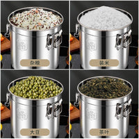 304 Stainless Steel Airtight Storage Container for Rice, Flour, Oil, and Grains