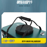 Portable Foldable Fishing Bucket with Aerator, Thickened Multi-functional Live Fish Container, Lightweight Fishing Box