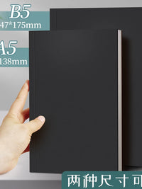 Square Partner A5/B5 Kraft Paper Notebooks, Blank Pages, Soft Cover, for Students and Office
