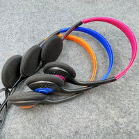 Dopamine American Retro Wired On-Ear Headphones for Students, Neck-Mounted Decorative Photo Prop