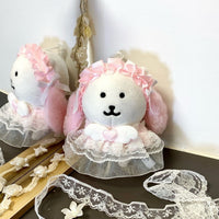 Doll Clothes Set for 10-13cm Cotton Dolls, Lace Tutu Skirt with Headband, Lolita Style