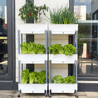 Stackable Vertical Garden Planter with Wheels for Balcony and Outdoor Use