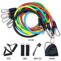 Portable 11-Piece Resistance Band Set for Home Gym Workouts
