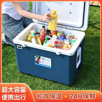 Portable Insulated Cooler Box for Camping and Food Transport