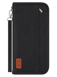 RFID Blocking Travel Wallet with Passport Holder and Card Slots