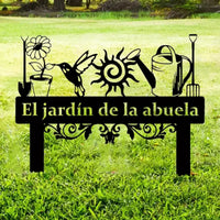 Garden Iron Art Animal Silhouette Ground Stake Decor for Outdoor Yard and Farm Landscape