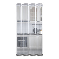 Transparent Thermal Insulated Door Curtain with Weights for Air Conditioning Partition