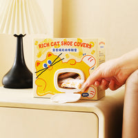 Cartoon Disposable Shoe Covers Wall-Mounted Non-Woven Thickened Anti-Slip for Home Guests