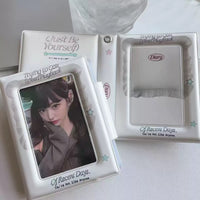 Winter Snowflake Matte Photo Card Holder Album for 3-inch Instax Photos and Idol Photocards
