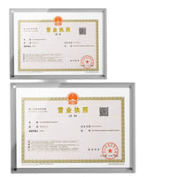A4 Acrylic Document Frame for Business Licenses & Certificates, Wall Mount or Desktop Display