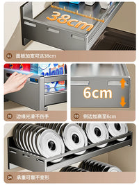 Wall-Mounted Laundry Room Storage Shelf for Washing Machine, Punch-Free Bathroom Organizer