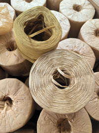 Flat Kraft Paper Rope for DIY Crafts, Gift Wrapping, and Lampshade Weaving - 1000m Roll